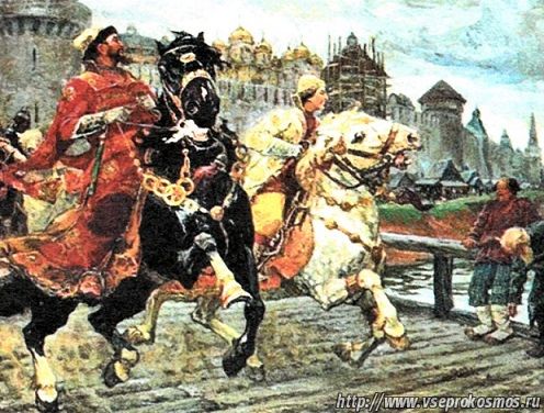 Юный Грозный любил скакть по улицам на лошадях